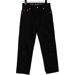 NWT RAEY Women's Jeans Black Boyfriend Jeans Straight Leg Size 22
